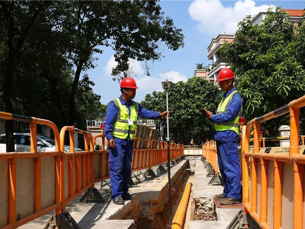 长沙岳麓区橘洲新苑燃气管道施工